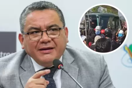 Juan Jos Santivaez se refiri a las manifestaciones durante la APEC.