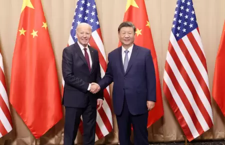 Joe Biden y Xi Jinping se reunieron en Per.