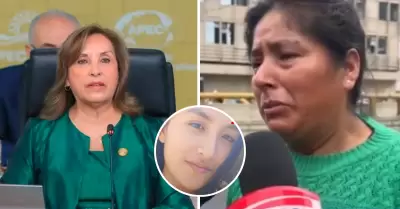 Madre de joven asesinada pide a Dina Boluarte su apoyo.