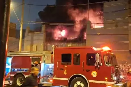 Incendio en La Victoria