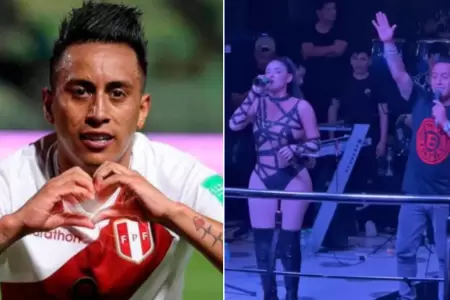 Christian Cueva se presenta junto a Pamela Franco.