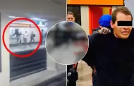 Mxico: TERRORFICO! Sujeto apual a pasajeros en estacin del Metro y se lanza a la vas