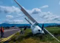 Accidente en Tarapoto! Avioneta se despista al momento de despegar