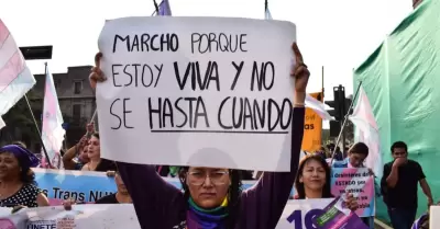 Marcha 25N en Per