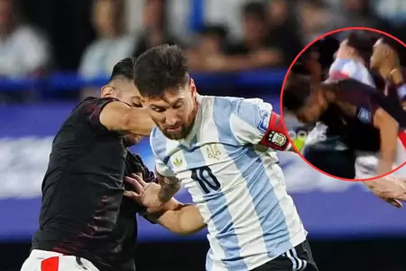 Los insultos de Messi a Zambrano durante el Per vs. Argentina.