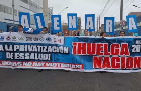 Paro nacional de trabajadores de EsSalud.