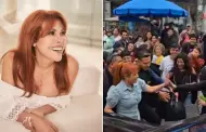 La quieren! Magaly Medina desata furor tras aparecer en GAMARRA: "El cario del pblico"