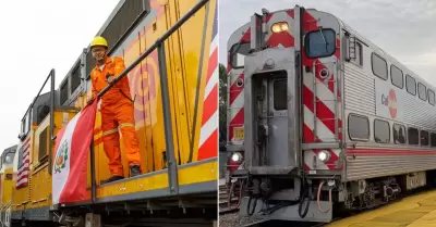 Alcalde de Lurigancho-Chosica destaca donacin de trenes.