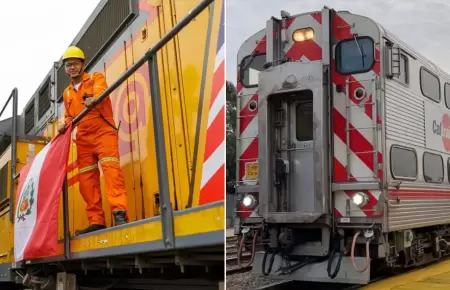 Alcalde de Lurigancho-Chosica destaca donacin de trenes.