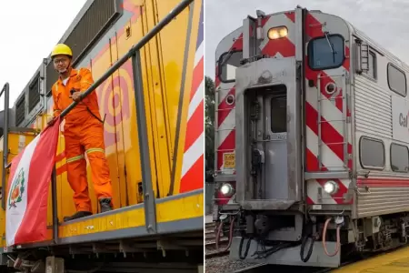 Alcalde de Lurigancho-Chosica destaca donacin de trenes.