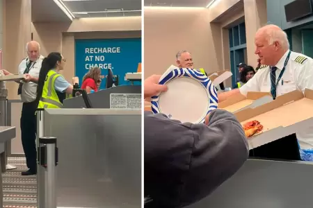 Piloto compra pizza a sus pasajeros por retraso en vuelo.