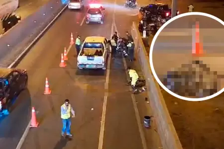 Accidente en Puente Piedra deja una joven fallecida y otro herido.