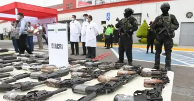 Armas incautadas por PNP volvieron a manos de delincuentes.