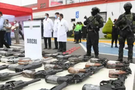 Armas incautadas por PNP volvieron a manos de delincuentes.