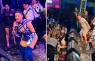 Se rob el show? Cueva se luce cantando 'El Cervecero' en concierto de Pamela Franco