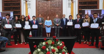 Ceremonia en el palacio de Torre Tagle.