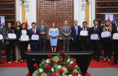 Ceremonia en el palacio de Torre Tagle.