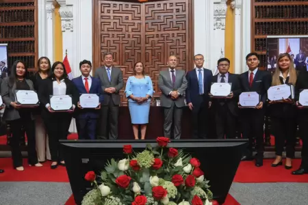 Ceremonia en el palacio de Torre Tagle.