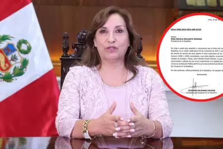 Dina Boluarte fue notificada sobre la censura al ministro de Energa y Minas, R