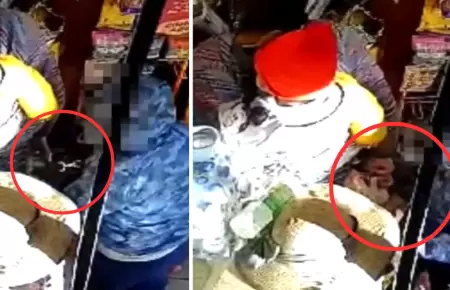 Madre de familia utiliza a su hijo para robar en tienda de Huancayo.