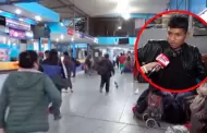 Lleg de Chile para volver a su hogar, pero suspenden pasajes y queda varado: "Quiero que esto se acabe"