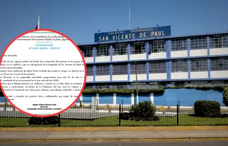 Colegio se pronuncia por situacin peligrosa.