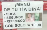 "Men de tu ta Dina!": Restaurante ofrece sopa, plato de fondo y refresco a solo S/10