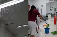 Intensa lluvia en Iquitos! Hospital de Apoyo sufre inundaciones y enfermeras tuvieron que bloquear las filtraciones