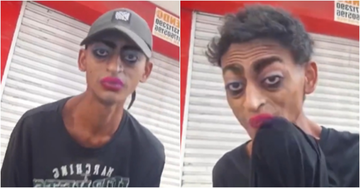 Policía causa polémica al usar filtro de maquillaje para burlarse de hombre que dormía en la calle