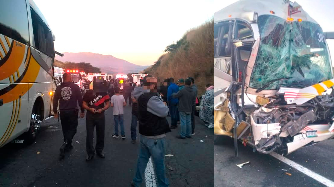 Accidente en carretera deja ms de 50 pasajeros heridos.