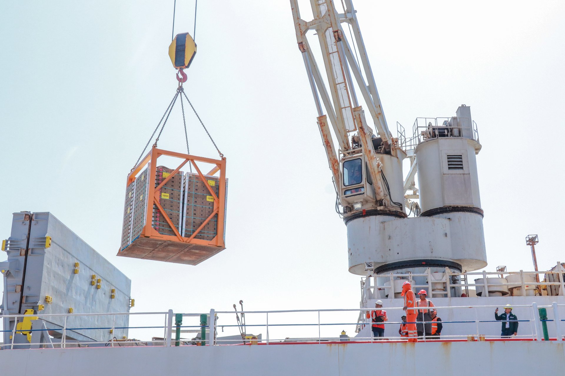 Per inici exportaciones de frutas frescas en barco