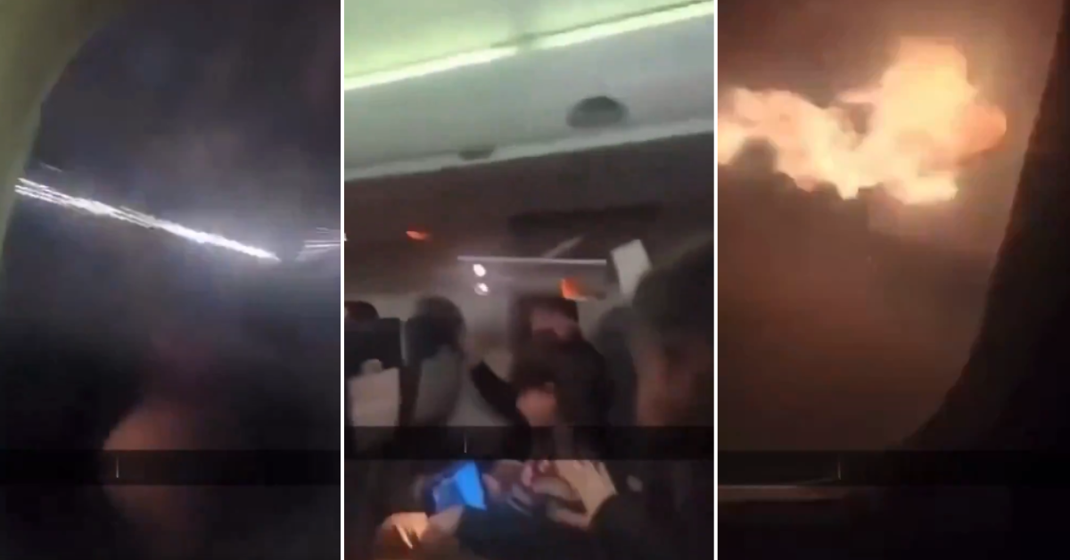 Avión SE INCENDIA en pleno aterrizaje y aeropuerto cancela sus vuelos: Estas son las terribles imágenes