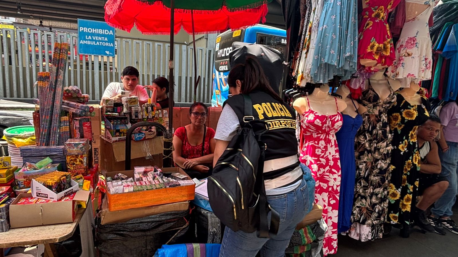 Operativo policial en Gamarra