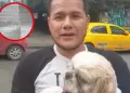 Taxista encuentra perrito abandonado con una nota en su auto: conmueve a miles en TikTok