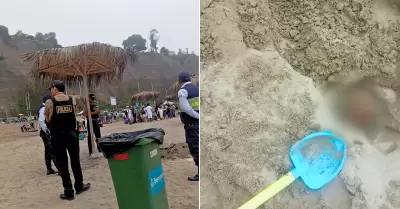 Hallan restos humanos en playa de Barranco.