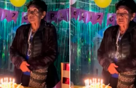 Abuelita y su conmovedor pedido de cumpleaos.