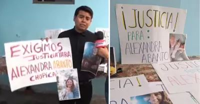 Pareja de Alexandra Abanto pide justicia.