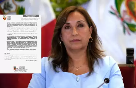 Denuncia constitucional contra Dina Boluarte.