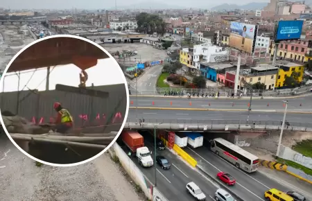 Emape descarta colapso en puente Ricardo Palma.