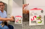 Martn Vizcarra present en TikTok su nuevo panetn 'El Lagarto': "Vamos a darle una probadita"