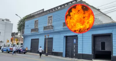 Un incendio casi acaba con la vida de un adulto mayor y su perrito.