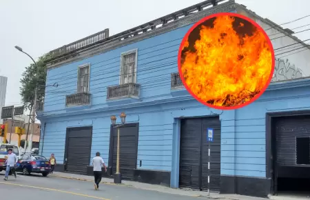 Un incendio casi acaba con la vida de un adulto mayor y su perrito.