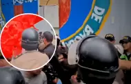 Universitarios en Bagua arrojan pintura a policas por no permitirles protestar: "Reclamamos un justo derecho!"