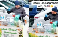 De Per para el mundo! Peruano conquista Estados Unidos con su carrito emolientero: "5 dlares el vaso"