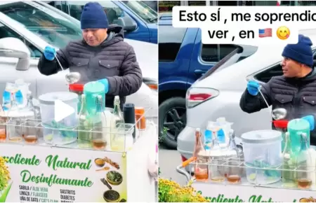 Peruano conquista Estados Unidos con su carrito emolientero