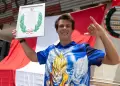 "Un terno se usa cualquier da": Deportista peruano recibe laureles deportivos con camiseta de Dragon Ball