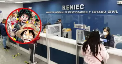 Reniec y los15 mil peruanos con nombre de animes japoneses.