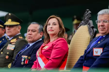 Dina Ercilia Boluarte Zegarra, participa en la ceremonia de graduacin de los al