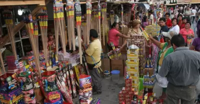 Ferias autorizadas para vender pirotcnicos.