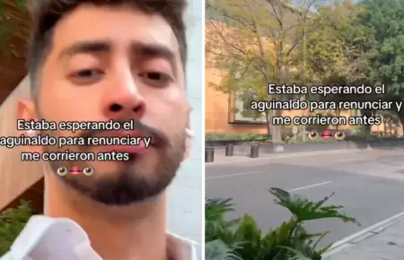 Empleado espera su aguinaldo para renunciar, pero es despedido antes.